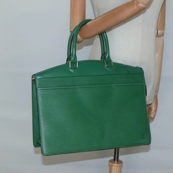 LOUIS VUITTON Epi Riviera Hand Bag Green M48184 LV Auth - Picture 1 of 16